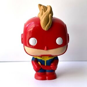 Funko Pocket Pop Marvel Captain Marvel Figure Mohawk Helmet Red Blue Gold